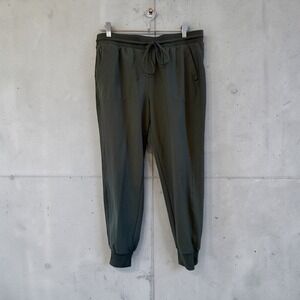 Rachel Zoe Solid Dark Green Nice Joggers Relaxed Drawstring Pockets Size L